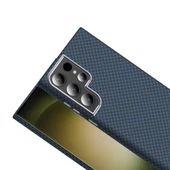 Samsung S23 Ultra Kılıf M-safe Şarj Özellikli Karbon Fiber Görünümlü Gros Kapak thumbnail 11