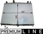 RADYATÖR C5 2009P508 20101.6HDI EP6CDT MEK OTOM AC KLİMASIZ 555X394X24 1330 W5 1330 102 1333 96 9687359980 thumbnail 1