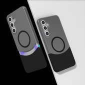 Samsung S24 FE Kılıf M-Safe Şarj Özellikli Mıknatıslı Duble Kapak thumbnail 1