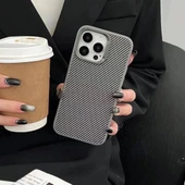 iPhone 15 Pro Kılıf M-safe Şarj Özellikli Karbon Fiber Görünümlü Troy Kapak thumbnail 2