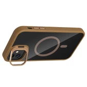 iPhone 11 Kılıf Standlı ve Kamera Lens Hediyeli M-Safe Şarj Özellikli Etro Kapak thumbnail 7