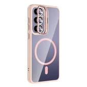 Samsung S25 Plus Kılıf Standlı ve Kamera Lens Hediyeli M-Safe Şarj Özellikli Etro Kapak thumbnail 6