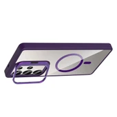 Samsung S25 Ultra Kılıf Standlı ve Kamera Lens Hediyeli M-Safe Şarj Özellikli Etro Kapak thumbnail 3