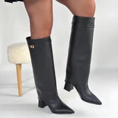 BİÇOMİ Jike Siyah Cilt Tak Çıkar Çizme thumbnail 4