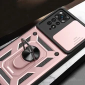 Xiaomi Redmi Note 11 Pro 4G Kılıf Magnetik Standlı Kamera Korumalı Sürgülü Vega Kapak thumbnail 4