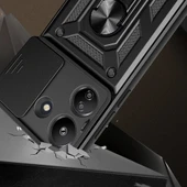 Xiaomi Poco C65 Kılıf Magnetik Standlı Kamera Korumalı Sürgülü Vega Kapak thumbnail 2