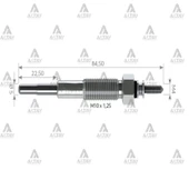 KIZDIRMA BUJİSİ (ISITMA) L-200 2000-2006 ŞOKLU 125. MD301950 (10 ADET) thumbnail 1