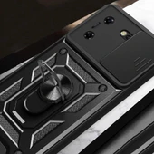 Tecno Pova 5 Kılıf Magnetik Standlı Kamera Korumalı Sürgülü Vega Kapak thumbnail 7