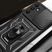 Samsung A15 Kılıf Magnetik Standlı Kamera Korumalı Sürgülü Vega Kapak thumbnail 7