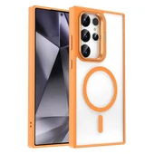 Samsung S24 Ultra Kılıf M-safe Şarj Özellikli Standlı M-safe Klon Kapak thumbnail 1