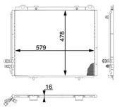 KLIMA RADYATORU MERCEDES E-CLASS W210 1996-2002 A2108300270 thumbnail 1