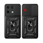 Xiaomi Redmi Note 13 Pro 5G Kılıf Magnetik Standlı Kamera Korumalı Sürgülü Vega Kapak thumbnail 9