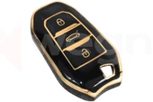 KONTAK ANAHTAR KUMANDA KORUYUCU KILIF TPU SİLİKON SİYAH CITROEN C5 AIRCROSS-C3-C4-C-ELYSEE AKSESUAR thumbnail 1