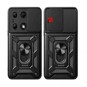 Xiaomi Redmi Note 13 Pro 4G Kılıf Magnetik Standlı Kamera Korumalı Sürgülü Vega Kapak thumbnail 5