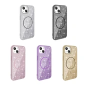 iPhone 11 Kılıf M-safe Şarj Özellikli Parlayan Simli Okso Kapak thumbnail 2