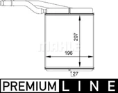 KALORİFER RADYATÖRÜ BRAZİNG FOCUS-TOURNEO CONNECT 1.6 165-1.8 165-1.8 TDI 2195X187X40 1062254 XS4H18476AB thumbnail 1
