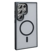 Samsung S24 Ultra Kılıf M-safe Şarj Özellikli Mat Arka Yüzey Sio Kapak thumbnail 9