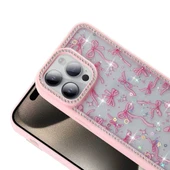 iPhone 14 Pro Kılıf Taşlı ve Simli Tasarım Azra Kapak thumbnail 7