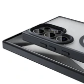 Samsung S23 Ultra Kılıf M-safe Şarj Özellikli Mat Arka Yüzey Sio Kapak thumbnail 6