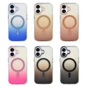 iPhone 17 Kılıf M-safe Şarj Özellikli Transparan Renk Geçişli Toros Kapak thumbnail 11