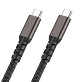 2.Jenerasyon Type-C to Type-C USB3.2 PD Data Kablosu 100W 20Gbps 4K@60Hz 3 Metre thumbnail 3