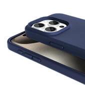 iPhone 15 Pro Kılıf M-safe Şarj Özellikli Sıvı Teknolojili Silinebilir Sert Kivi Kapak thumbnail 9