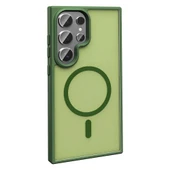 Samsung S23 Ultra Kılıf M-safe Şarj Özellikli Mat Arka Yüzey Sio Kapak thumbnail 11