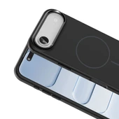 iPhone 17 Air Kılıf M-Safe Şarj Özellikli Metal Kamera Çerçeveli Edi Silikon Kapak thumbnail 11