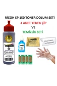 Ricoh Sp150 Yazıcı Ile Uyumlu Toner Dolum Seti 200gr+çip - 1