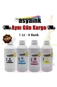 CANON UYUMLU KARTUŞ MÜREKKEBİ 4x1000ML - 4 RENK  4 LİTRE - 1