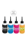 Canon / Hp Uyumlu 4x100 Ml. Gıda Mürekkep Seti,gıda Boyası 400ml - 1