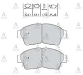 FREN BALATA COROLLA  92-02 ENJ. / CORONA 92-95 / CARINA 96-97 / RAV-4 96-00 ÖN TEL DELİKLİ 04465 05010 thumbnail 1