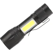 House Pratik HP28 Taşınabilir Şarj Edilebilir El Feneri Siyah - 1