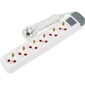 As Grup Grup Priz Altılı Topraklı 2mt ASGRUP-AU62 - 1