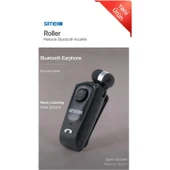 Jopus Simex Bluetooth Makaralı Mikrofonlu Kulaklık Sbk-04 Roller Siyah (Titreşimli ve Tüm Telefon Modellerine Uyumlu) - 1