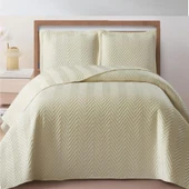 NUBUK YATAK ÖRTÜSÜ TEK KİŞİLİK MALTA KREM thumbnail 2