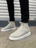 JET-207 Oslo Bağcıklı Ortopedik Taban Süet Erkek Spor Bot SBT - Gri thumbnail 2