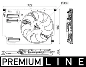 FAN TERMIGI BMW F45 F48 MINI F60 PREMIUM LINE 17427646411 thumbnail 1