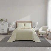 NUBUK YATAK ÖRTÜSÜ ÇİFT KİŞİLİK MALTA KREM thumbnail 1