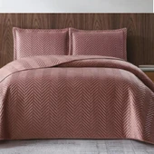 NUBUK YATAK ÖRTÜSÜ ÇİFT KİŞİLİK MALTA GÜLKURUSU thumbnail 2