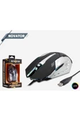 HADRON Novator N101/50 Oyun Mouse Ledli Game Mouse 800/1200/1600/3200 Ayarlanabilir Dpı - 1