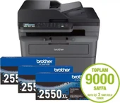 Brother MFC-L2806DW-3T Wi-Fi + Tarayıcı + Fotokopi + Faks Mono Çok Fonksiyonlu Lazer Yazıcı thumbnail 1