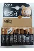 Duracell Sımply Aaa8 8'li Ince Kalem Pil - 1
