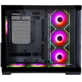 GameBooster GB-G2852B-750w 80+ Bronze Curved Cam Type-C3.1 7*ARGB Fan Seaview Gaming Siyah Kasa thumbnail 4