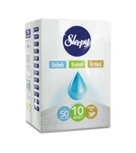 Sleepy Bebek Bakım Örtüsü 60 x 90 CM 10 Adet Beyaz - 2