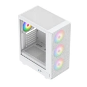 PowerBoost PBA5065W-650w 80+ Bronze 4-ARGB Fan Mesh USB 3.0 Mid-T ATX Gaming Beyaz Kasa - 2