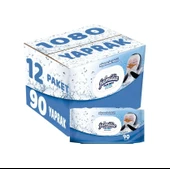Familia Islak Havlu Mendil Mineralin Iyiliği 90 Yaprak Plastik Kapaklı 12Li Set 1080 Yaprak thumbnail 1