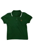 İrem Çocuk Giyim Erkek Çocuk Polo Yaka Nakışlı Çıtçıt Kapamalı Yeşil Tişört - 1