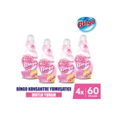 Bingo Soft Mutlu Yuvam Konsantre Çamaşır Yumuşatıcısı 4 x 1440 ML - 1