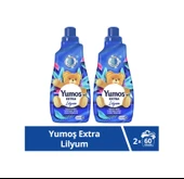Yumoş Extra Lilyum Konsantre Çamaşır Yumuşatıcı 1440 Ml 60 Yıkama X2 - 1